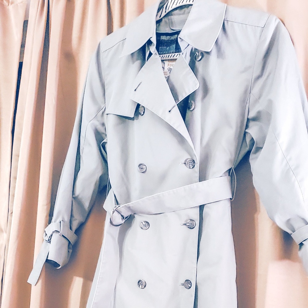 Gray Vintage London Fog Maincoat with liner